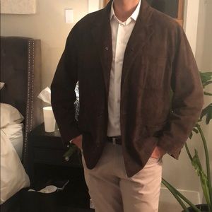 Ermenegildo Zegna brown suede jacket